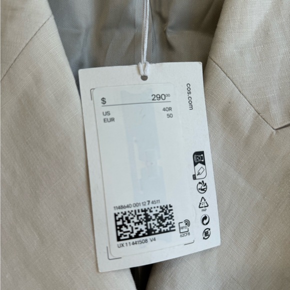 COS double breasted linen blazer - Picture 4 of 10